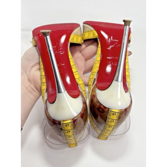 Christian Louboutin Multicolor Tape Measure Trimmed PVC Metri Pumps Sz EU 34.5 - Picture 11 of 16